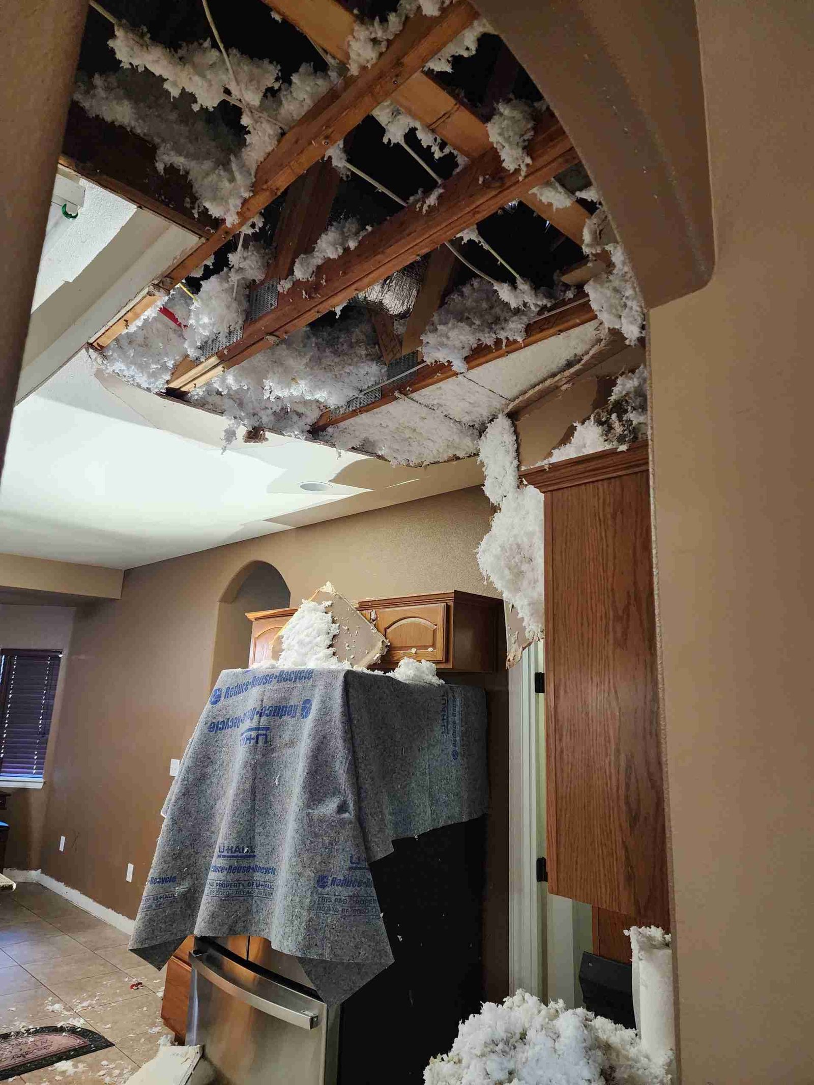 flood cleanup and water damage restoration project in henderson nevada with professional service response