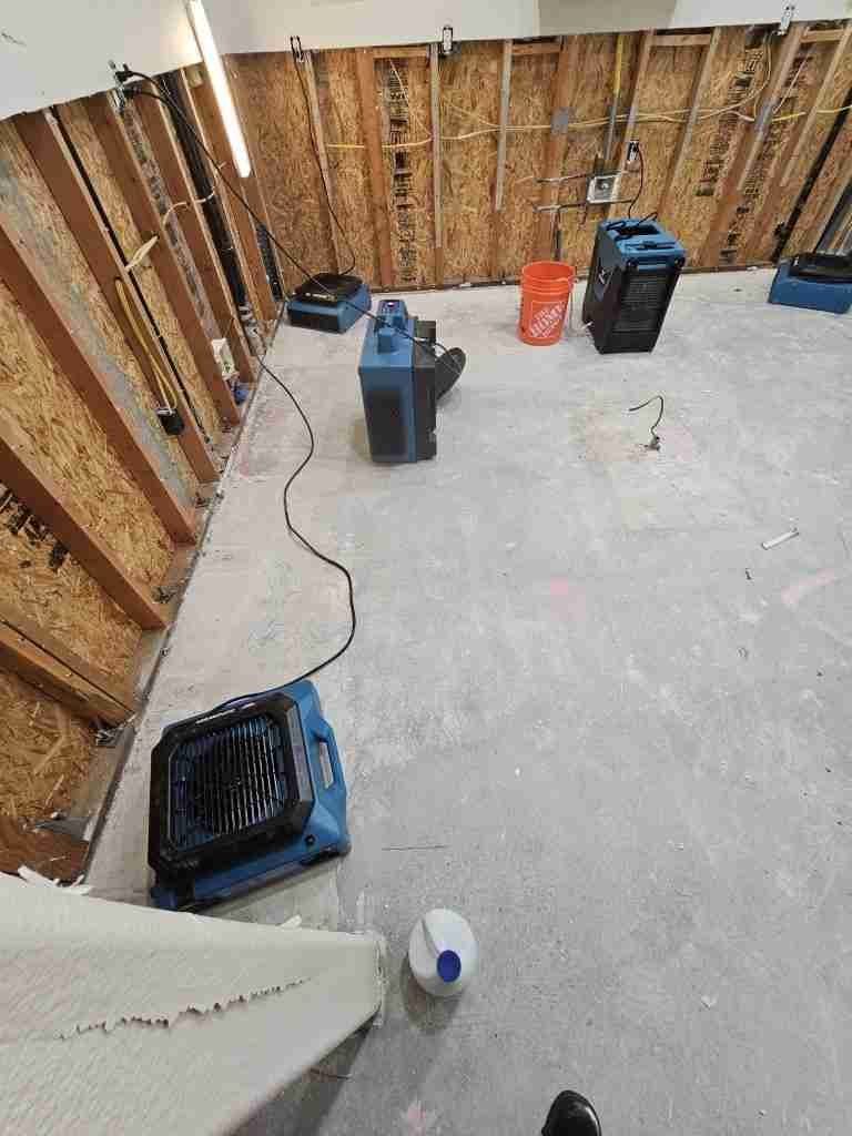 las vegas nv property drying and cleanup project after water intrusion